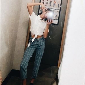 Pacsun Striped Mom Jean